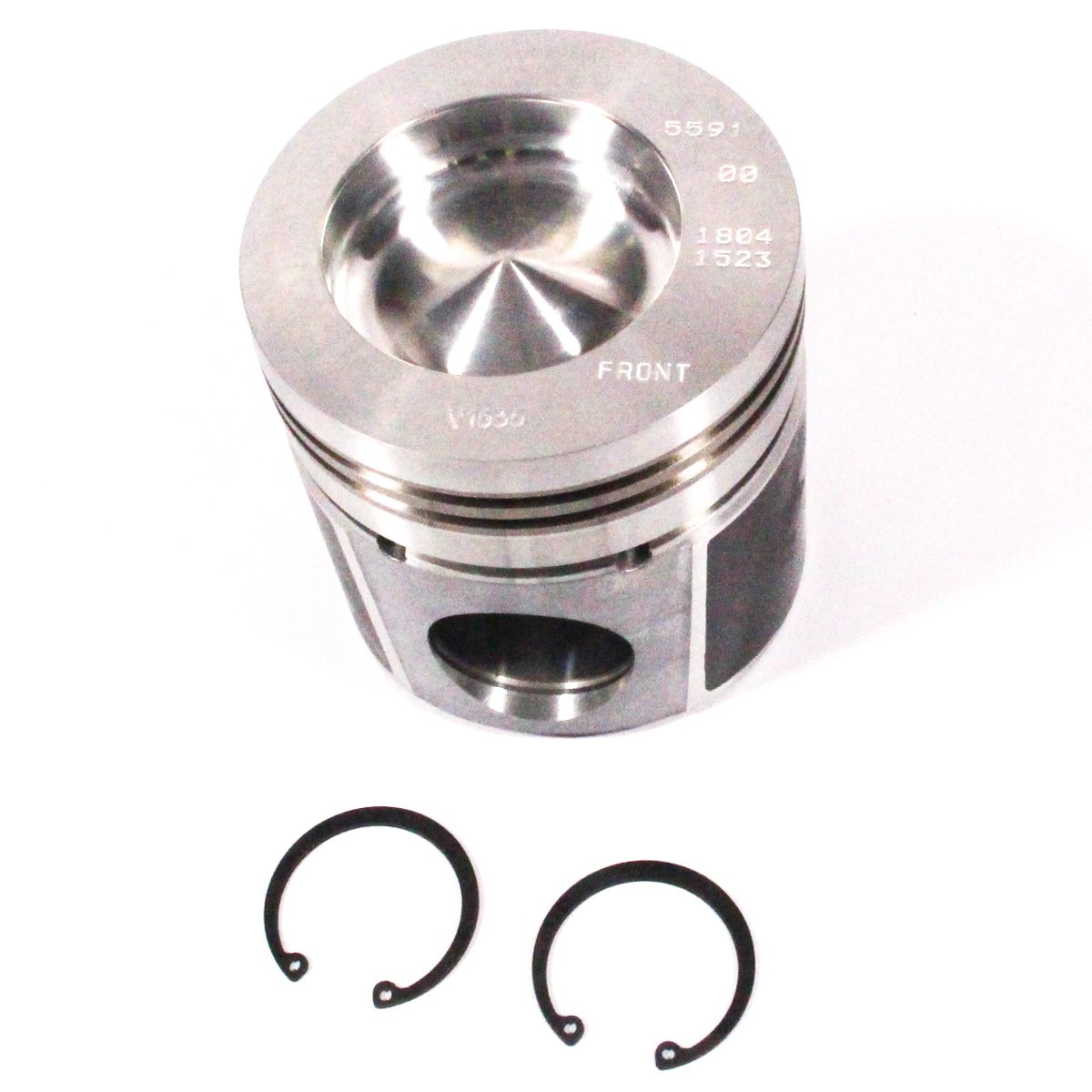 PISTON & CLIPS, W/O PIN