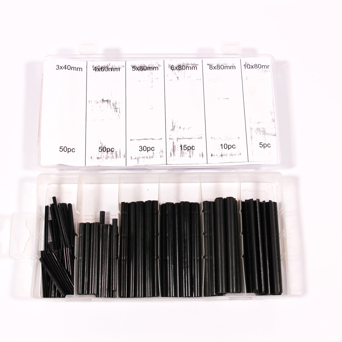 ROLL PIN ASSORTMENT - METRIC 160 PIECES
